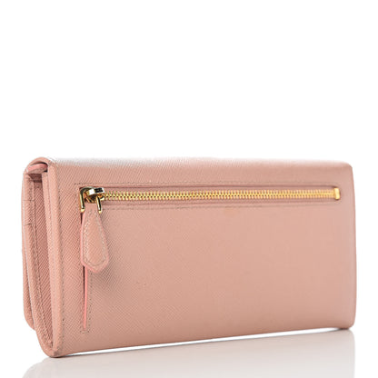 Prada Saffiano Bow Continental Wallet Orchidea 3 of 13