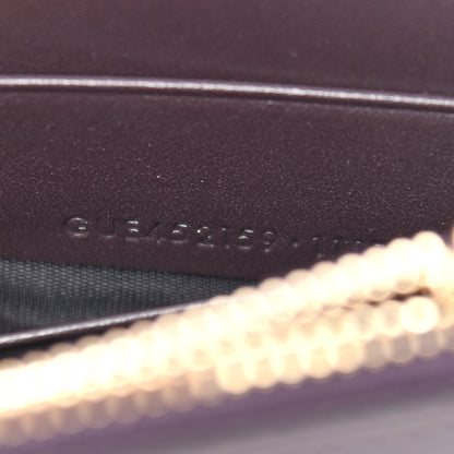 Saint Laurent Smooth Calfskin Classic Monogram Kate Tassel Chain Wallet Amaranto 7 of 9
