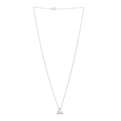 Louis Vuitton 18K White Gold Diamond Small LV Volt One Pendant Necklace 3 of 6
