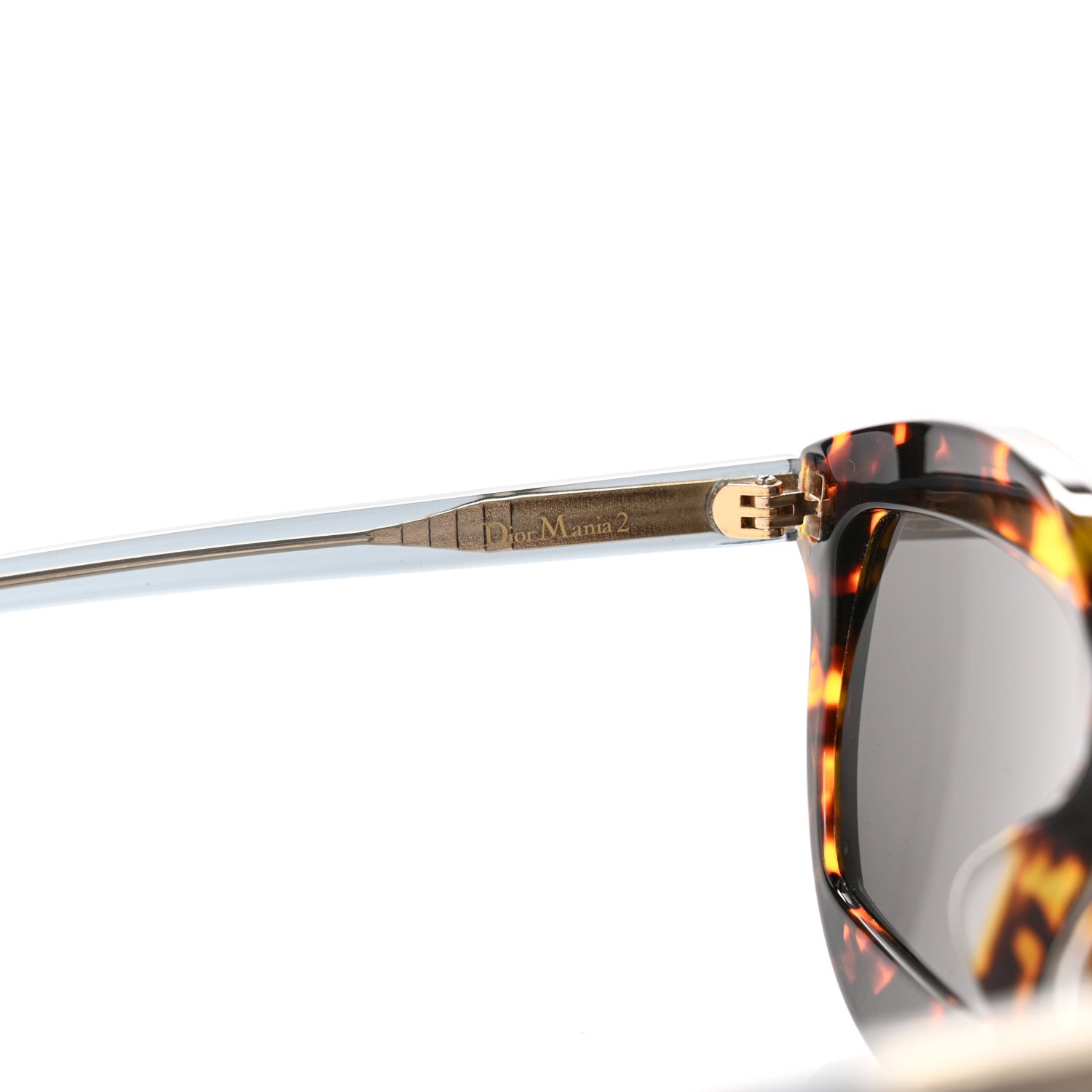 Christian Dior Acetate Mania 2 Round Sunglasses Tortoise 1645553