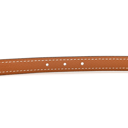 Hermes Epsom Swift 24mm Heritage Belt 80 32 Black Gold 5 of 6