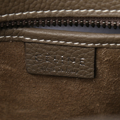 Celine Drummed Calfskin Nano Luggage Souris 6 of 9