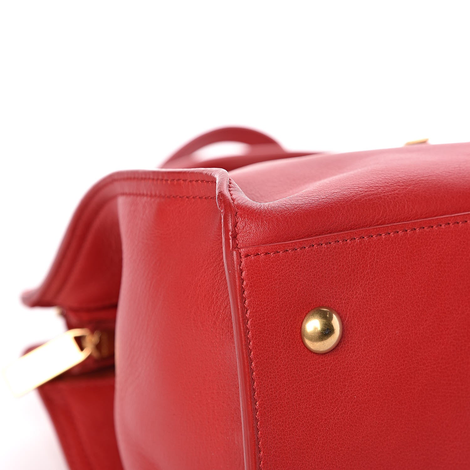 Saint Laurent Calfskin Small Classic Y Cabas Red 8 of 12