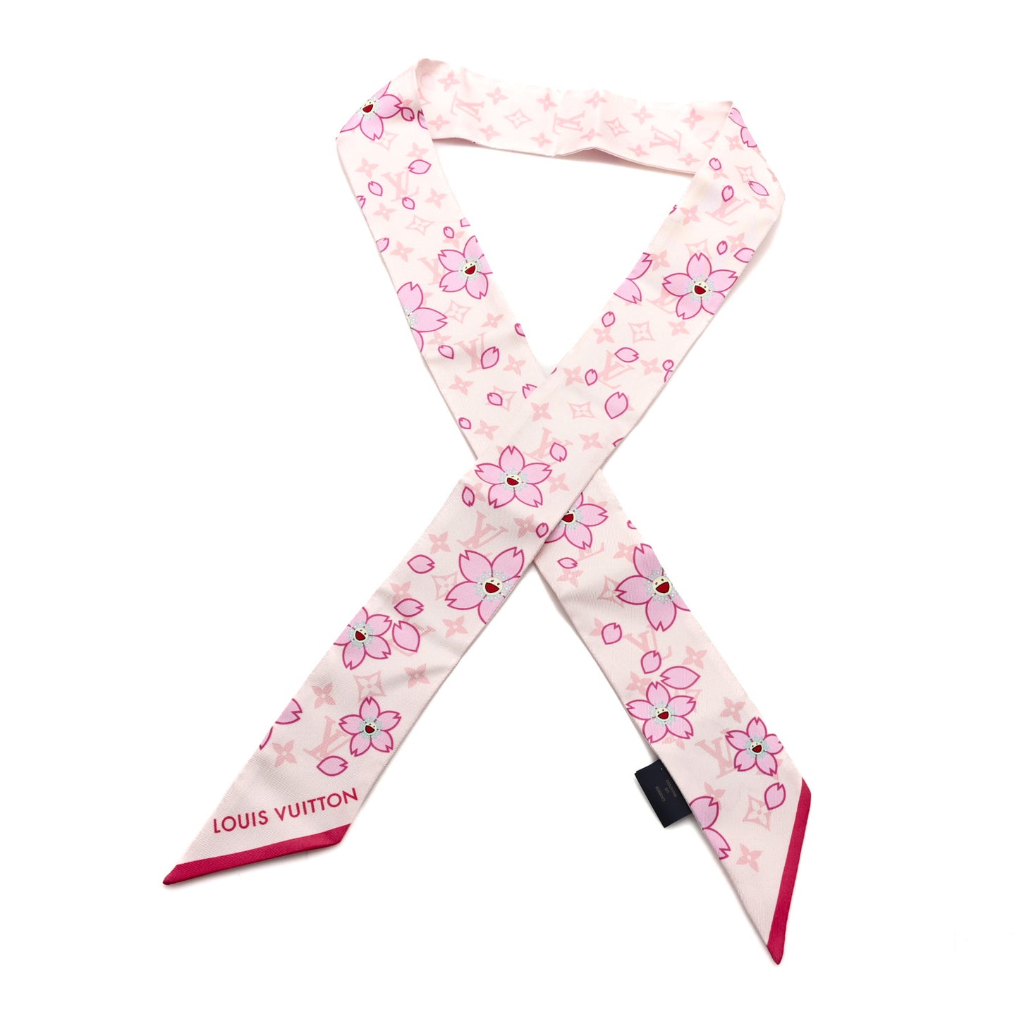 LV X TM Silk Monogram Cherry Blossom BB Bandeau Pink