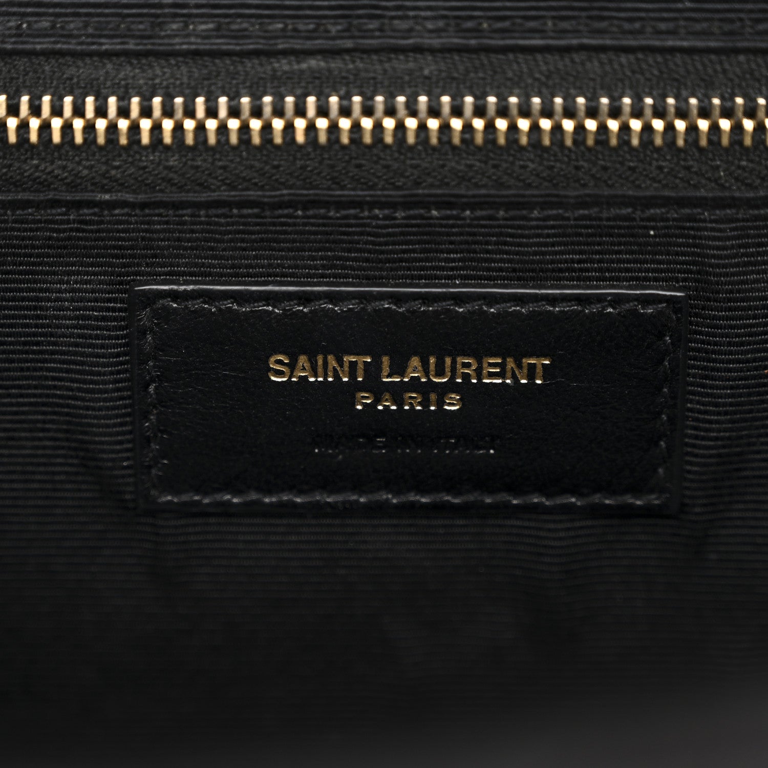 Saint Laurent Grain De Poudre Matelasse Chevron Large Monogram Satchel Black 7 of 12