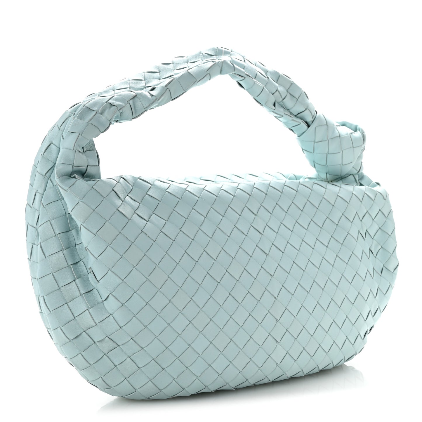 Nappa Intrecciato Small Jodie Teal Washed