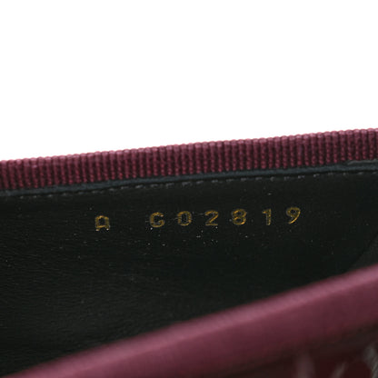Chanel Crocodile Embossed Patent Calfskin Cap Toe CC Ballerina Flats 37.5 Dark Burgundy Black 9 of 10