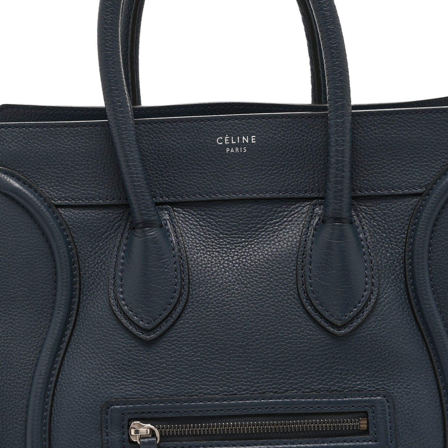Drummed Calfskin Mini Luggage Orage