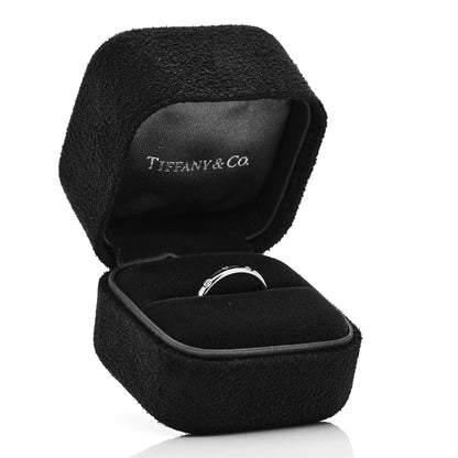 Tiffany Platinum Diamond 3mm Etoile Band Ring 48 4.5 5 of 5