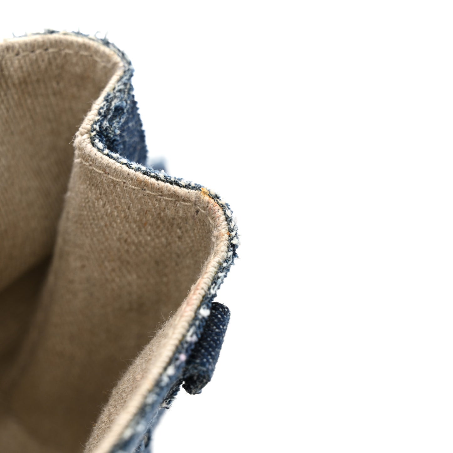 Denim Mini Penelope Soft Shoulder Bag Blue