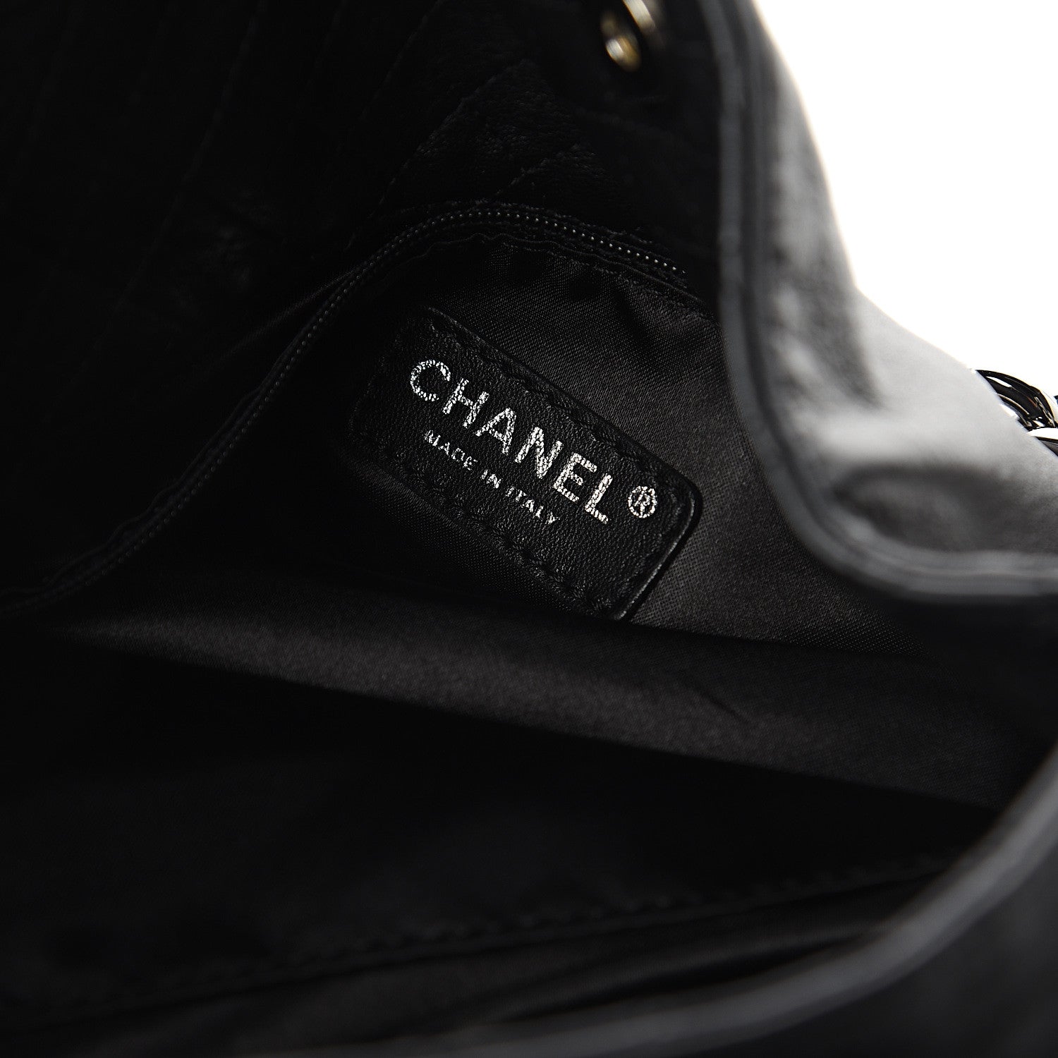 Chanel Lambskin Large Soft and Chain Hobo Black 5 of 9