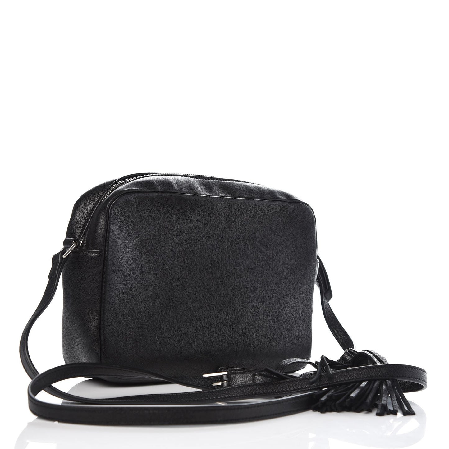 Lambskin Monogram Small Lou Camera Bag Black