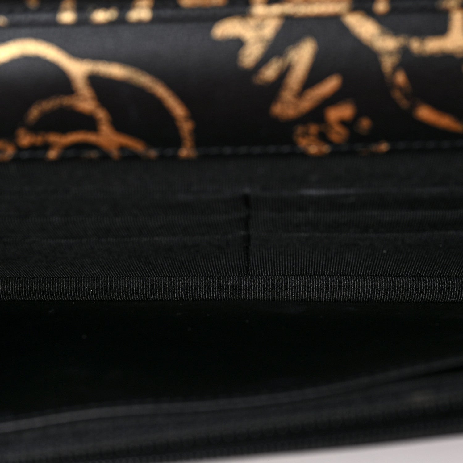 Chanel Calfskin Quilted Graffiti Pyramid Wallet On Chain WOC Black 5 of 8