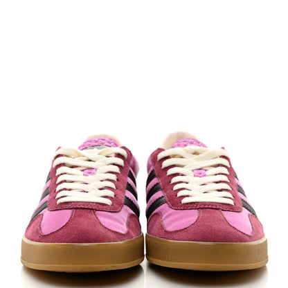 Gucci X ADIDAS Softy Velvet Suede Madeira Demetra Mens Gazelle Sneakers 8 Peonia Rose Blossom Black New Shamarock 2 of 9