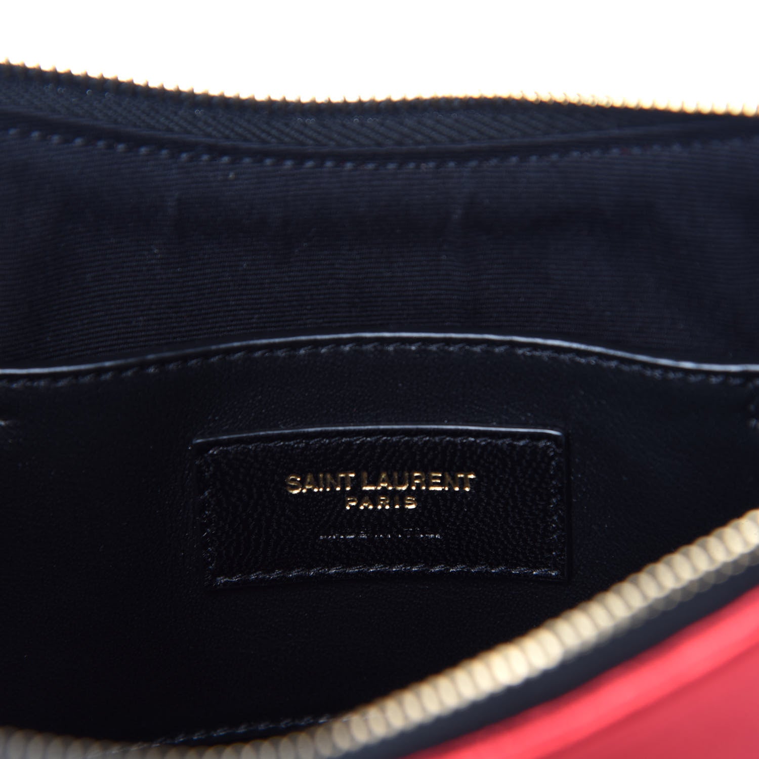 Saint Laurent Metallic Calfskin Heart Monogram Crossbody Black Rouge 8 of 10