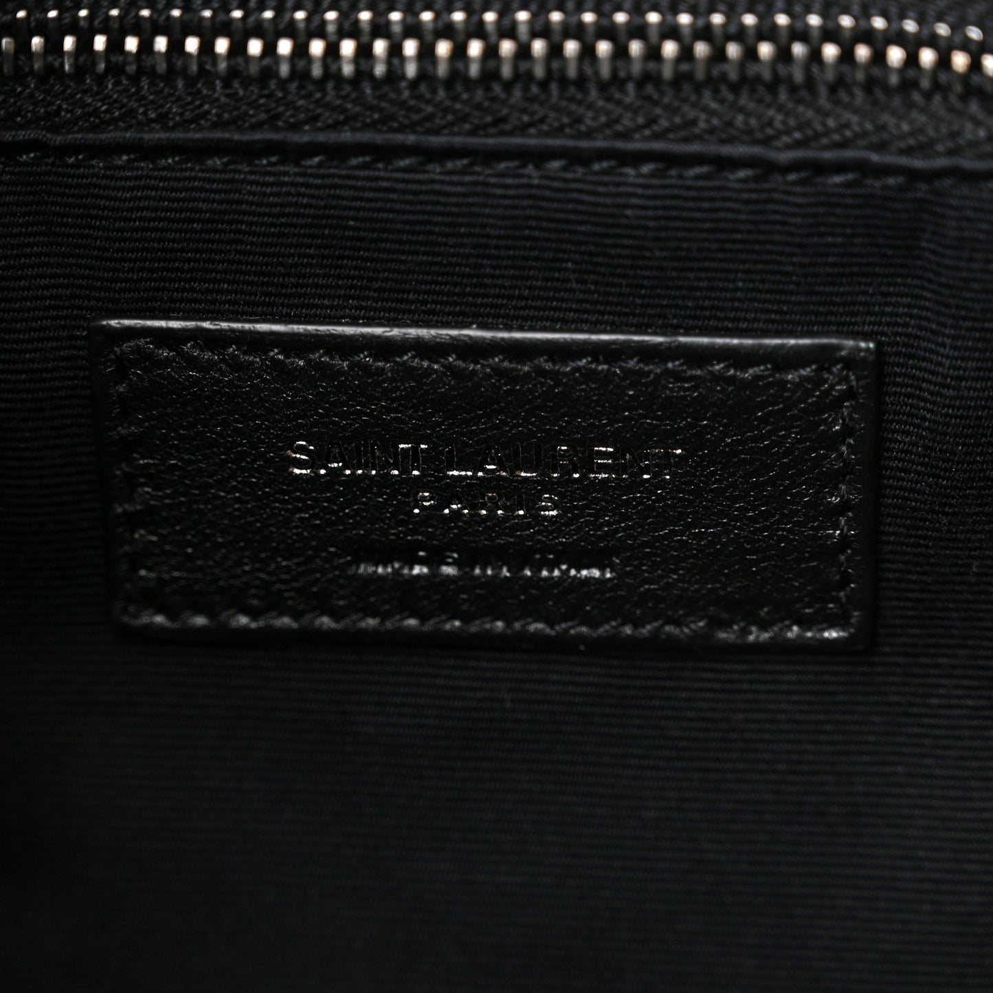 Crinkled Calfskin Matelasse Monogram Medium Niki Chain Satchel Black