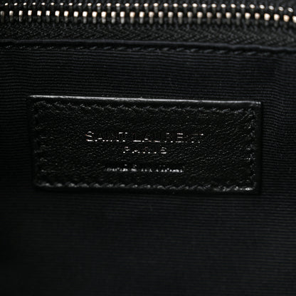 Saint Laurent Crinkled Calfskin Matelasse Monogram Medium Niki Chain Satchel Black 6 of 10