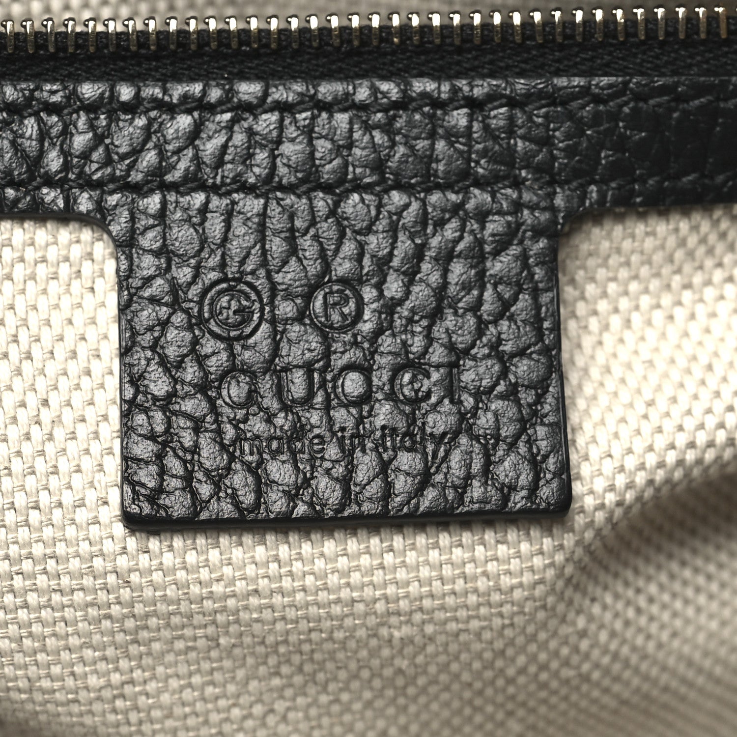 Gucci Dollar Calfskin Medium Soho Top Handle Satchel Black 6 of 10