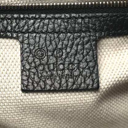 Gucci Dollar Calfskin Medium Soho Top Handle Satchel Black 6 of 10