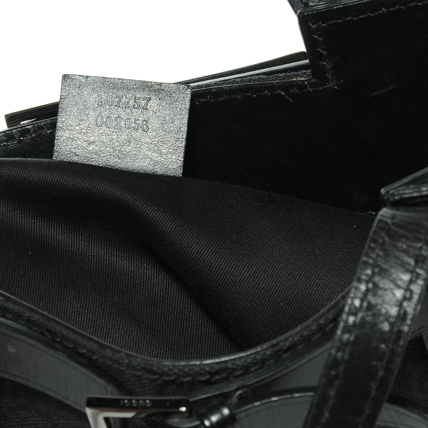 Monogram Small Bucket Tote Black