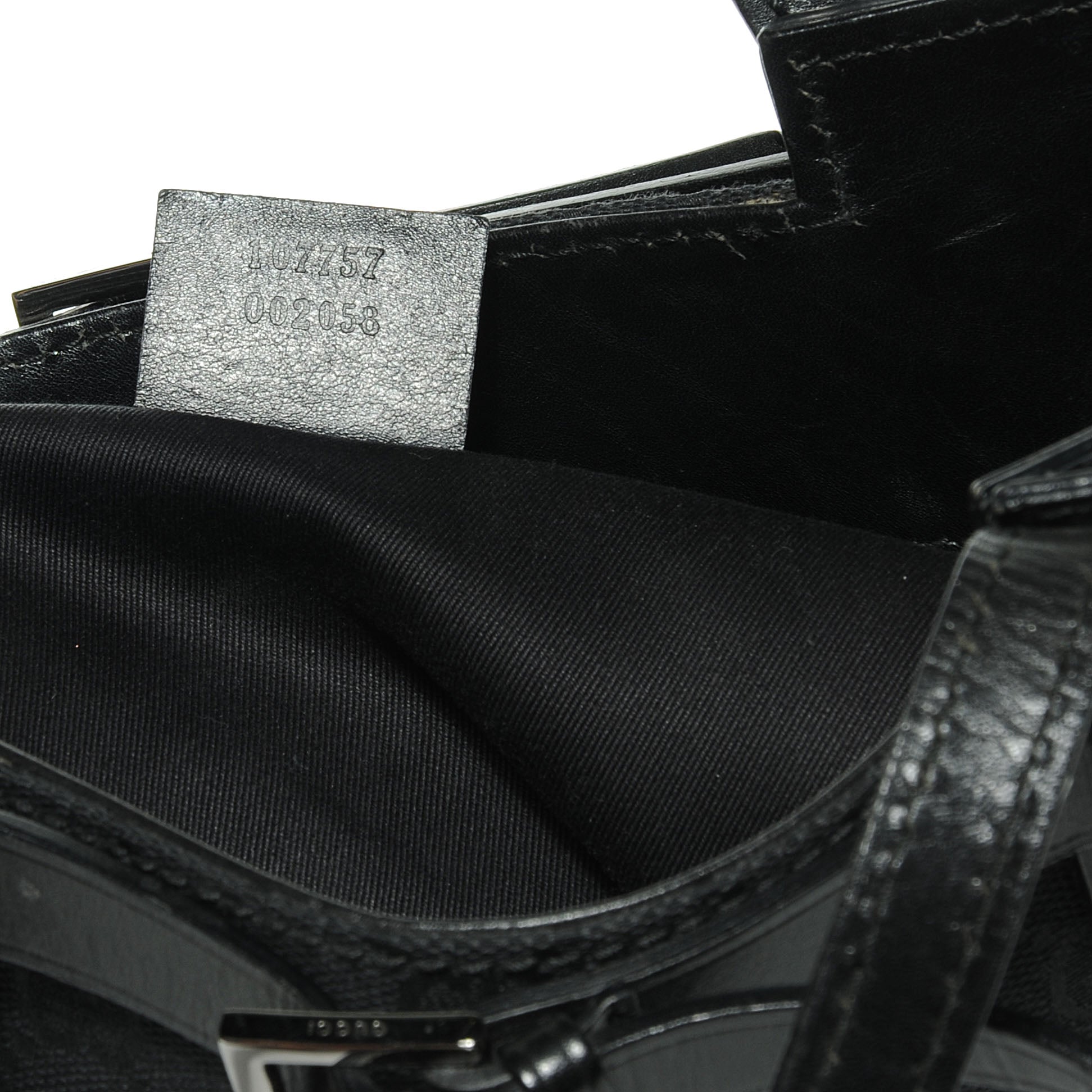Gucci Monogram Small Bucket Tote Black 6 of 7