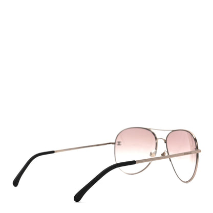 Chanel Metal Aviator CC Sunglasses 4189-T-Q Pink 4 of 6