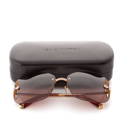 Louis Vuitton Lily Strass Sunglasses Z0641U Pink 7 of 7