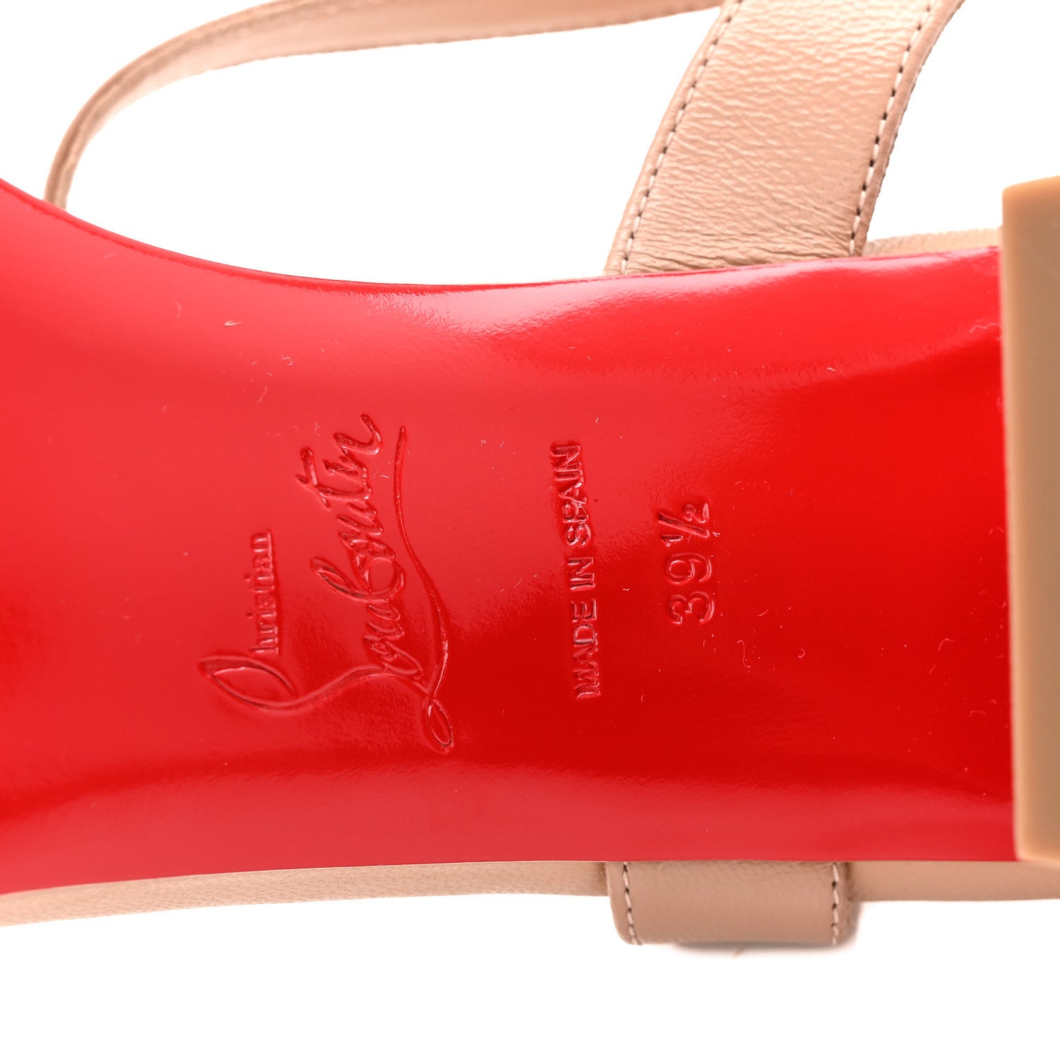 Christian Louboutin Nappa Miss Jane 55 Sandal 39.5 Blush 7 of 8