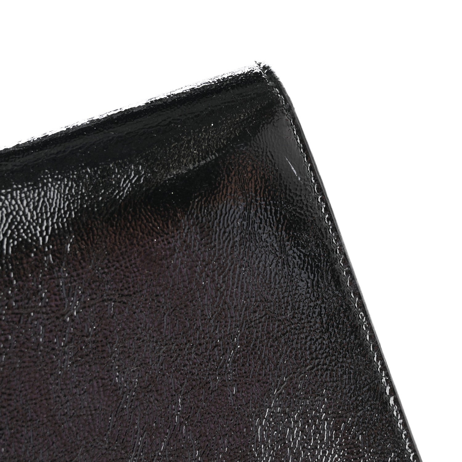 Saint Laurent Textured Patent Monogram Large Belle De Jour Clutch Black 17 of 17