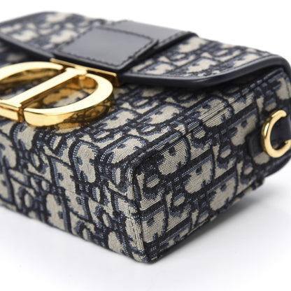 Christian Dior Oblique 30 Montaigne Box Bag Blue 7 of 10