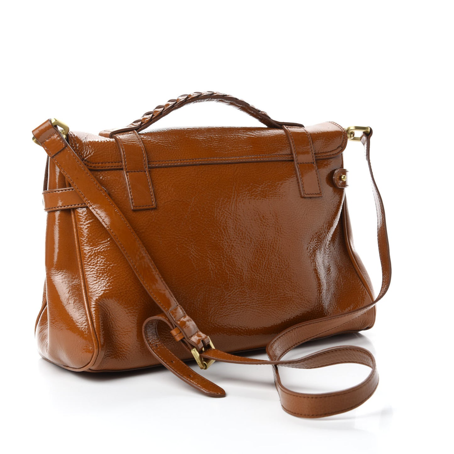 Wrinkled Patent Medium Alexa Oak