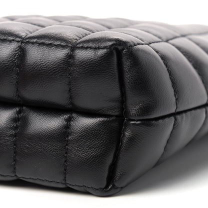 Burberry Lambskin Quilted Micro Lola Bucket Bag Black 7 of 8