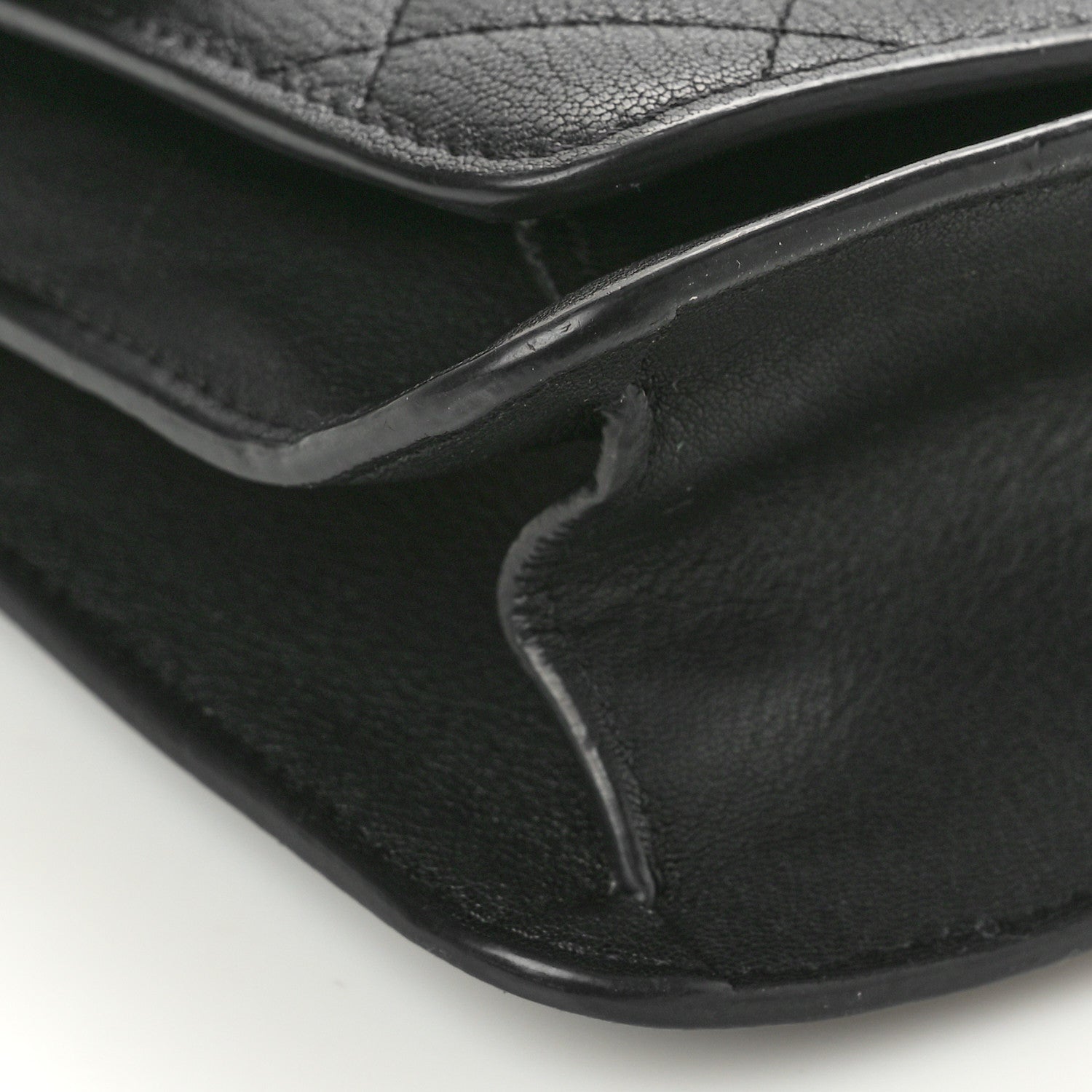 Chanel Goatskin Quilted Small CC Box Flap Black 9 of 12