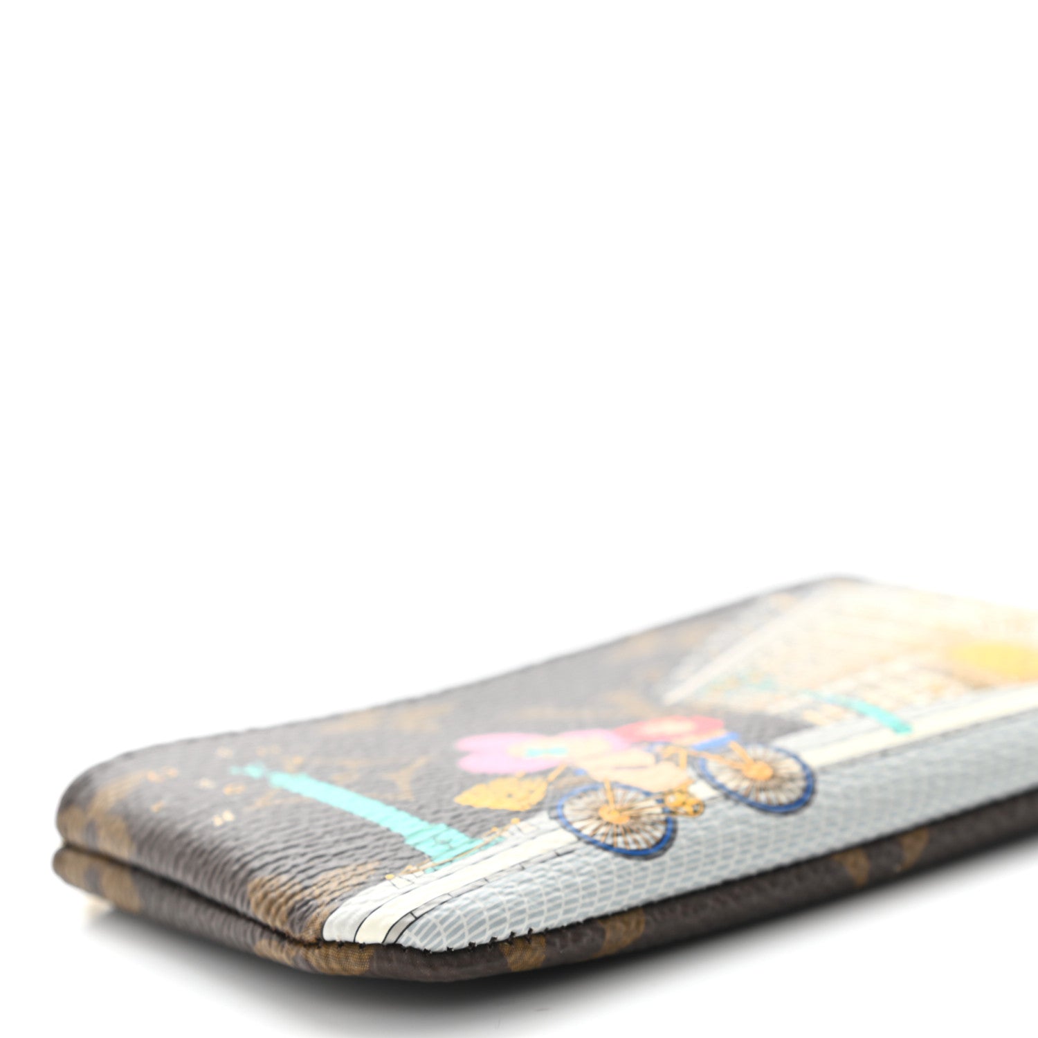 Louis Vuitton Monogram 2022 Christmas Animation Paris Key Pouch Pink 8 of 9