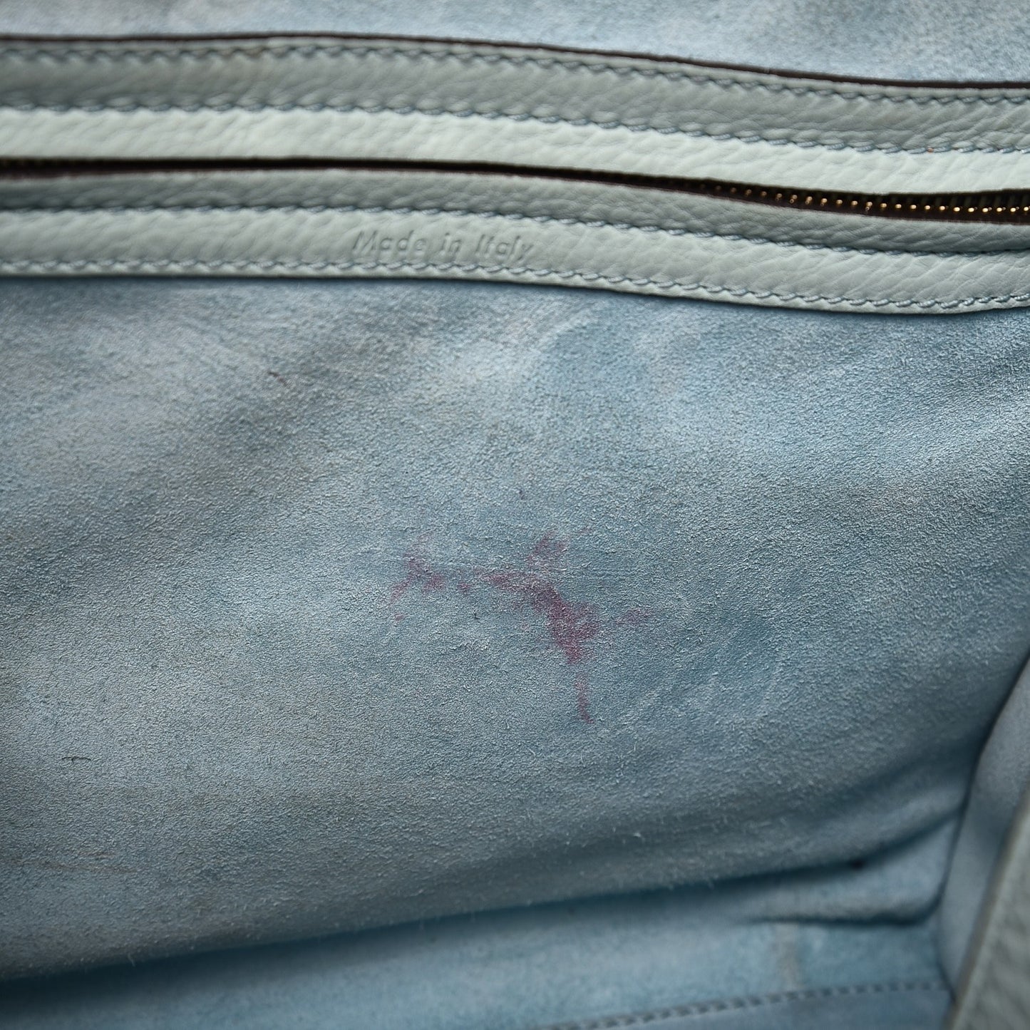 Supple Calfskin Medium Phantom Luggage Glacier
