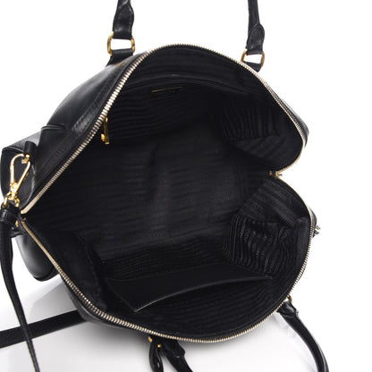 Prada Saffiano Lux Bowler Black 6 of 17