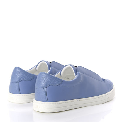 Fendi Vitello FF Rockoclick Slip On Sneakers 39 Blue 4 of 9