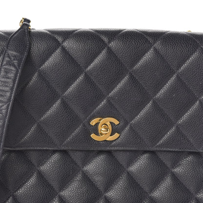 Chanel Caviar Quilted Small Single Flap Navy 12 of 13