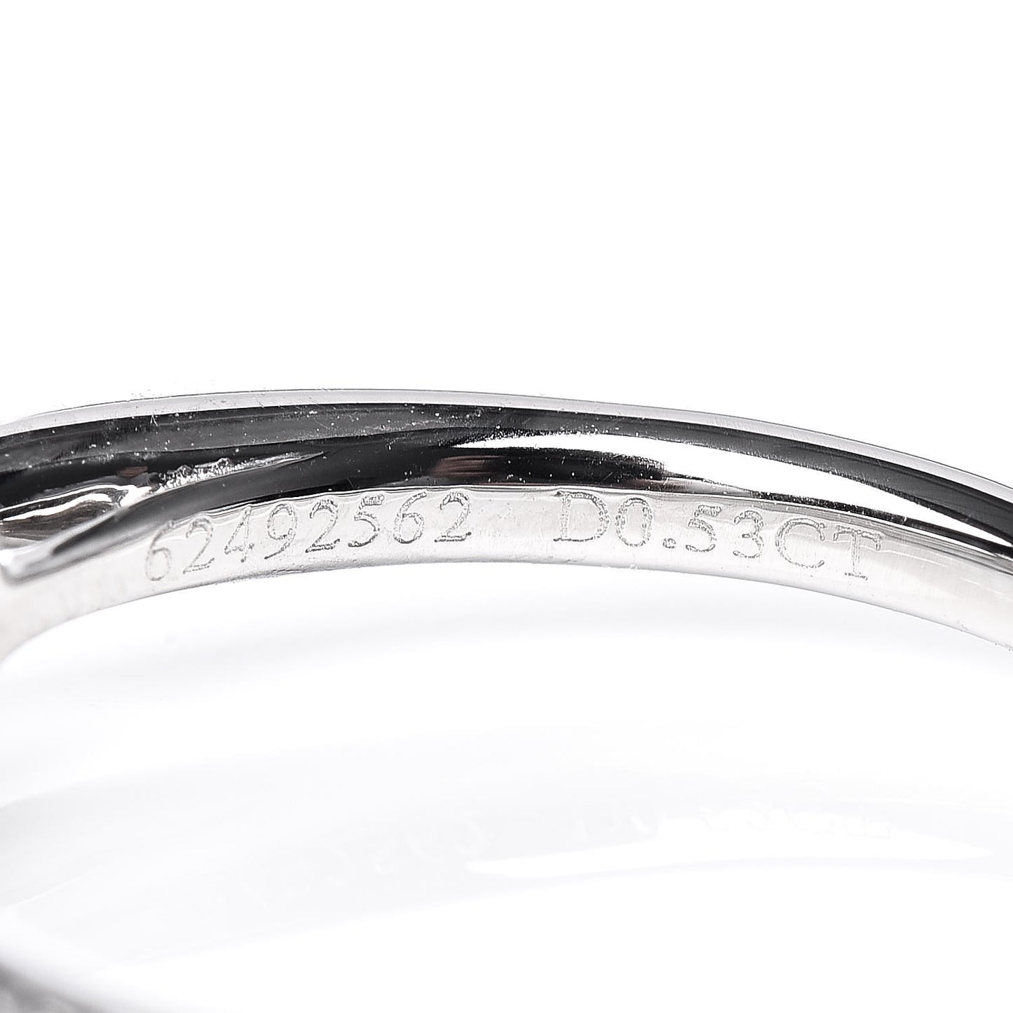Platinum Diamond .53ct Harmony Engagement Ring 49 4.75