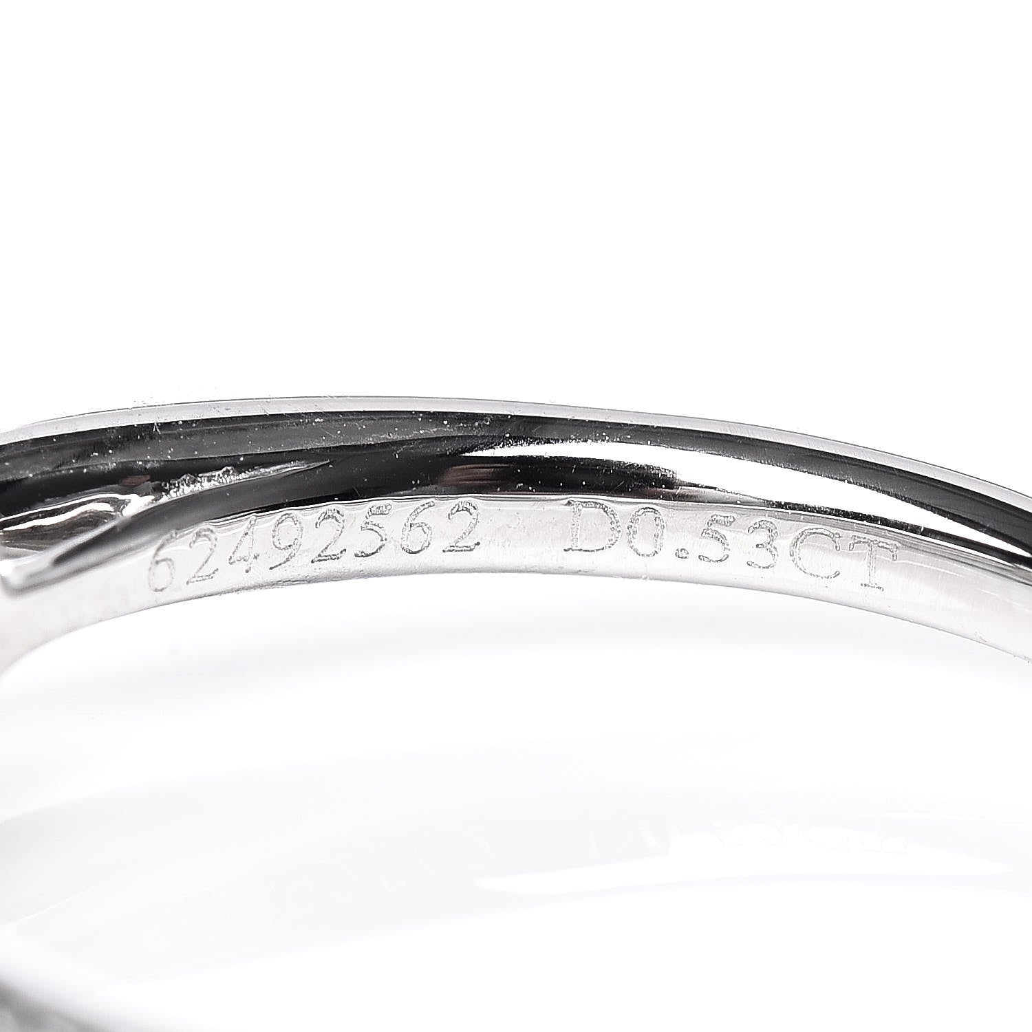 Tiffany Platinum Diamond .53ct Harmony Engagement Ring 49 4.75 5 of 7