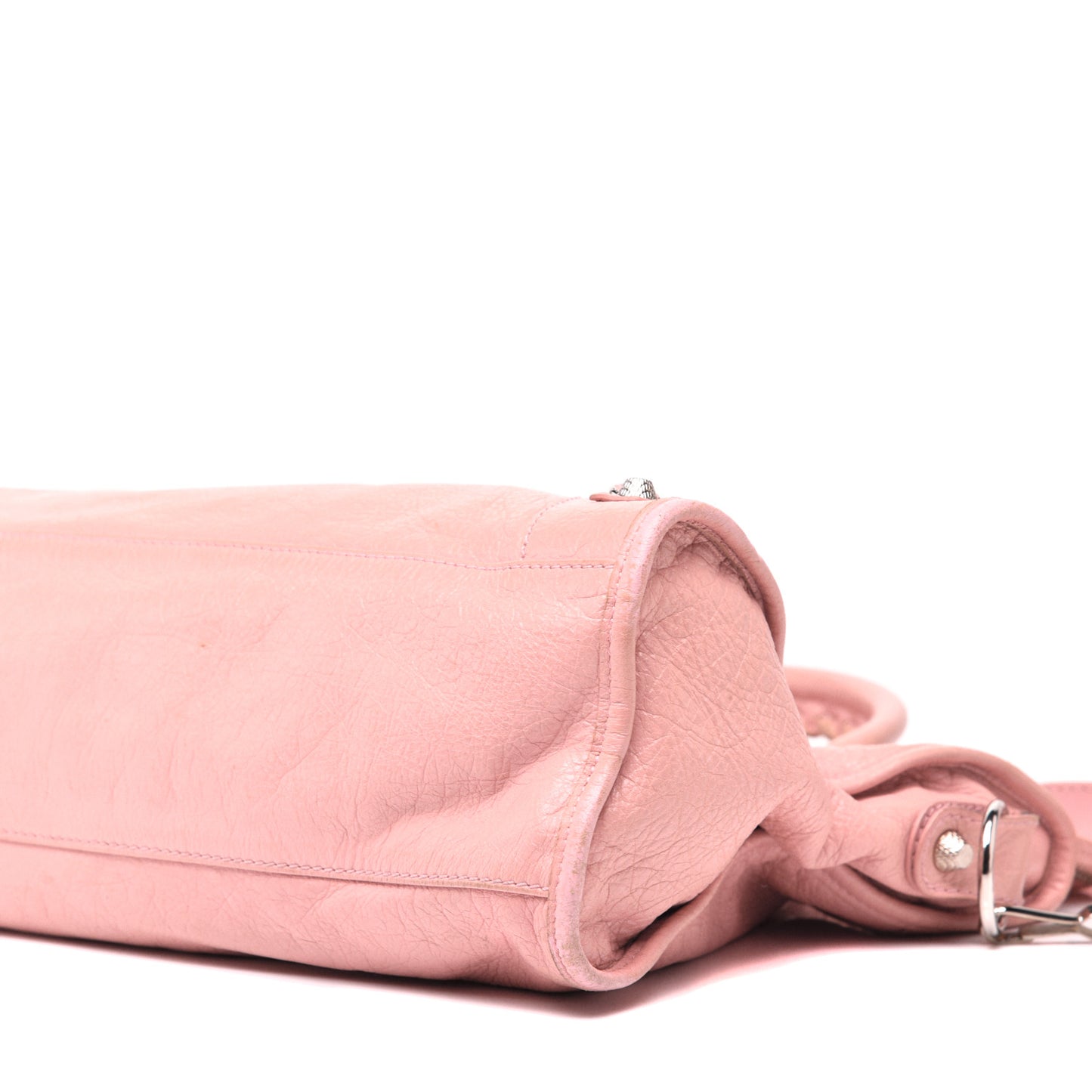 Agneau Giant 12 Silver Hardware City Rose Peche