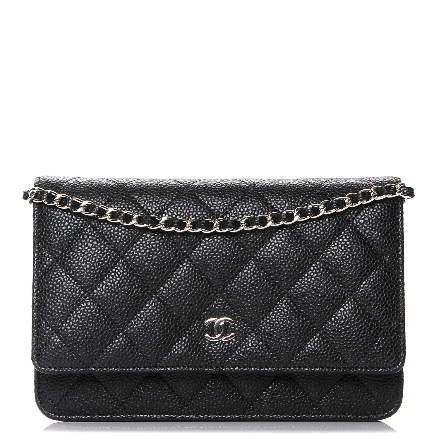 Chanel Caviar Quilted Wallet On Chain WOC Black 1 of 9