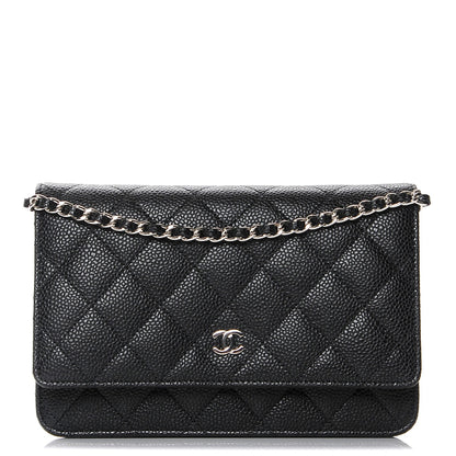 Chanel Caviar Quilted Wallet On Chain WOC Black 1 of 9
