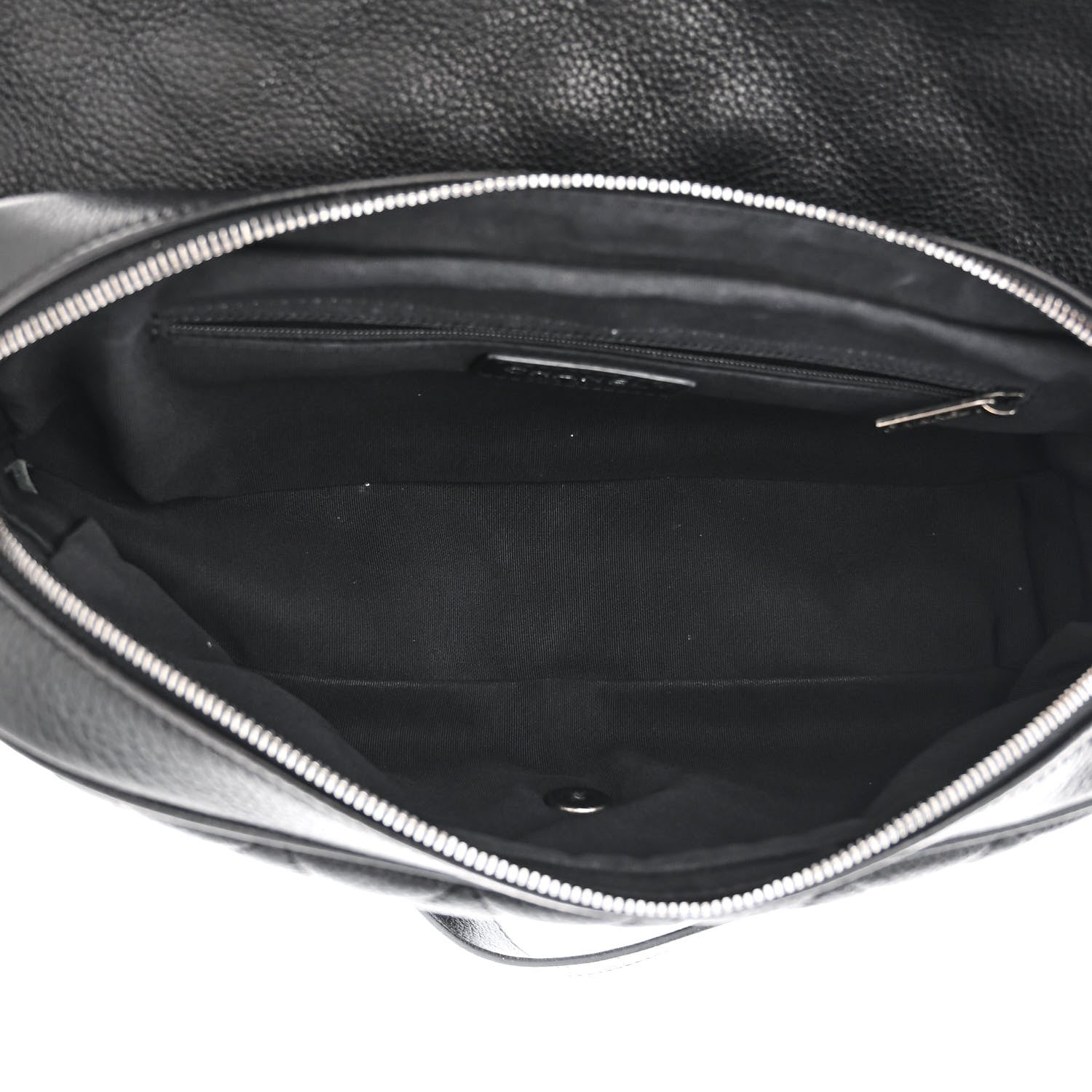 Chanel Grained Calfskin Quilted Medium Casual Rock Flap Black 5 of 13