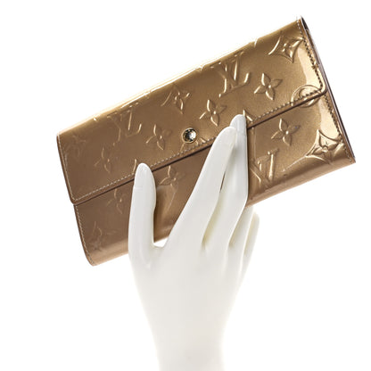 Louis Vuitton LOUIS VUITTON Vernis Sarah Wallet Noisette 2 of 10