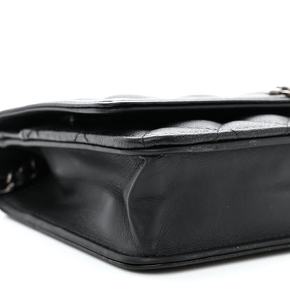 Chanel Grained Calfskin Quilted Boy Wallet On Chain WOC Black 10 of 12