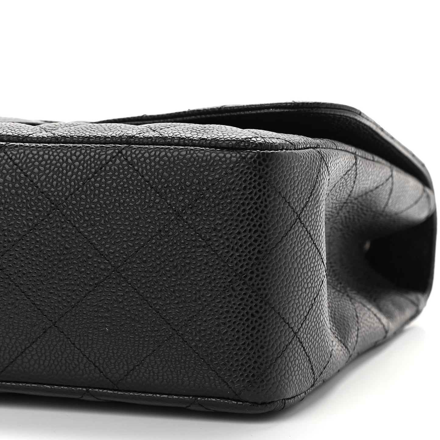 Caviar Quilted Jumbo Single Flap Black