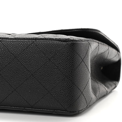 Chanel Caviar Quilted Jumbo Single Flap Black 6 of 12