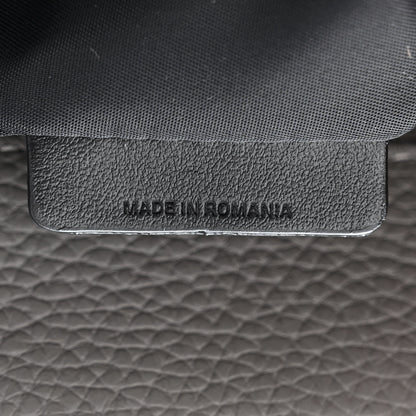Burberry Grainy Calfskin Embossed Bruno Messenger Charcoal Grey 7 of 11
