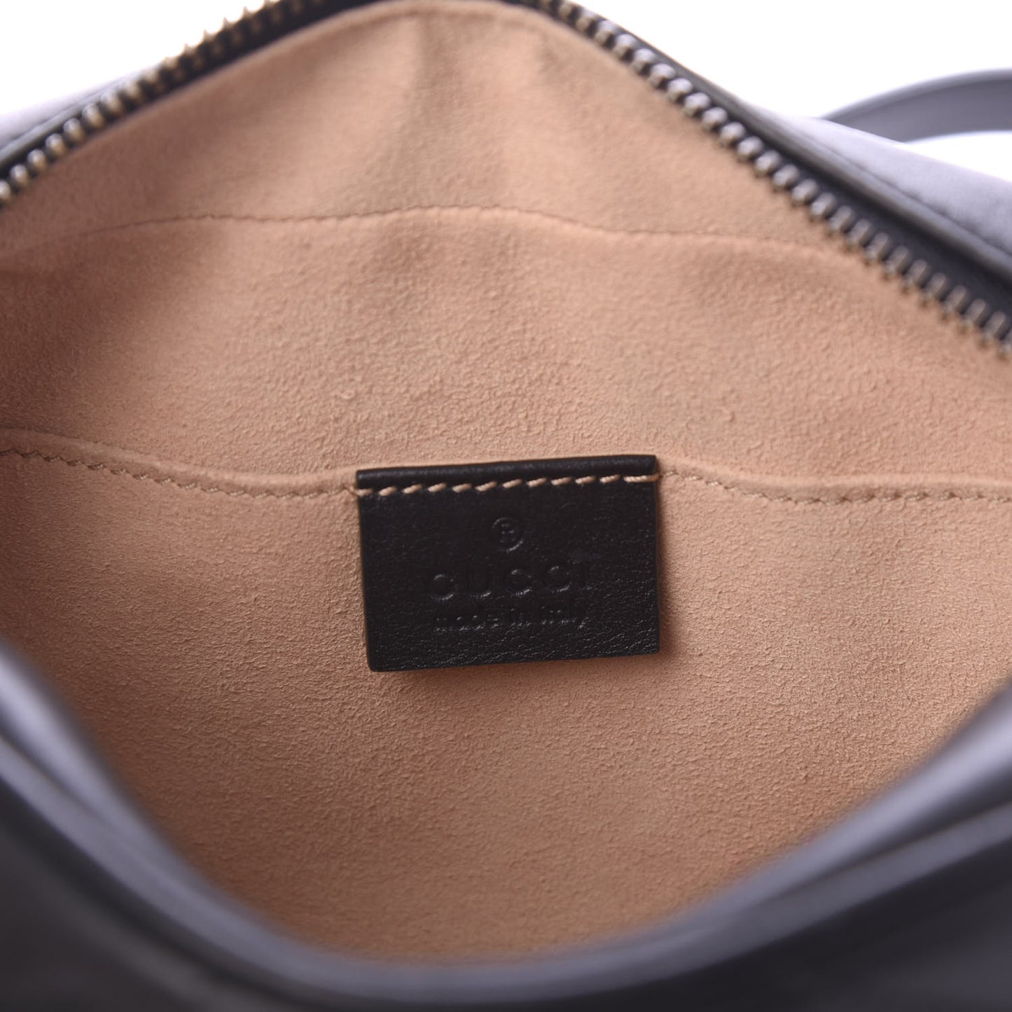 Calfskin Matelasse Mini GG Marmont Chain Shoulder Bag Black